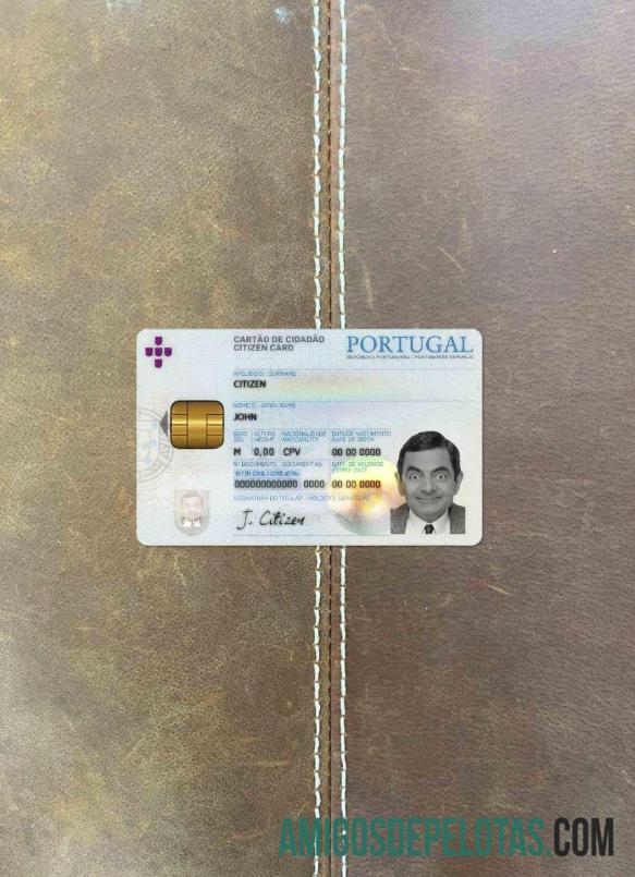 Portugal ID olhar de foto frente modelo